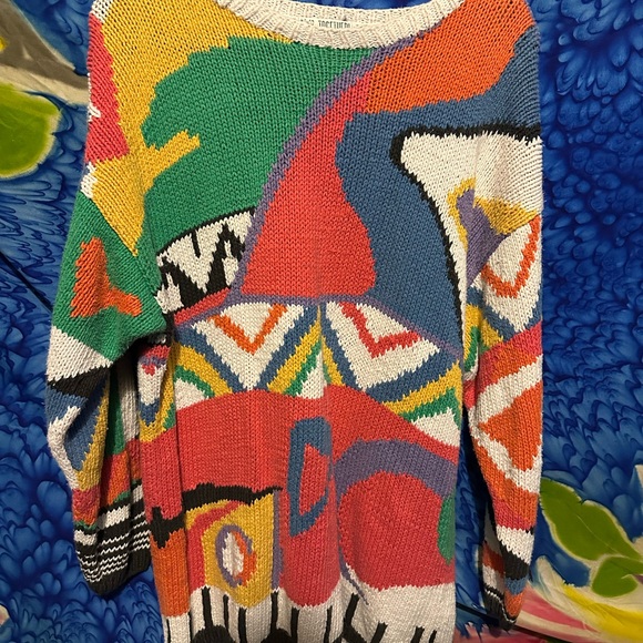 80’s color block Together sweater - Picture 1 of 4